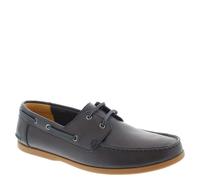 Clarks Morven Sail G Fit Lace Up Leather Boat Shoes - Navy - 7.5 UK