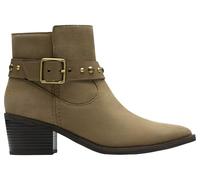Clarks Morzine Buckle Womens Dark Sand Suede, 6
