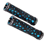Clarks Mountain Bike Handlebar Grips Hex Lock-on Bicycle Grip Black / Blue