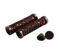 Clarks Mountain Bike Handlebar Grips Hex Lock-on Bicycle Grip Black / Red