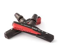 Clarks Mountain Rim Brake Pads - Pair of 72mm Alloy Carrier Brake Pads with Replacement Inserts Compatible with Mountain Bikes Ideal for All Weathers