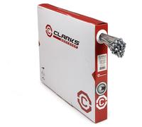 Clarks Cycle Systems W6053DDDB Clarks MTB/Hybrid Die/Drawn S/S Inner Brake Wire W1.5 x L20000mm Barrel Nipple Dispenser Box (100pcs) Stainless Steel 100, Silver, NO Size