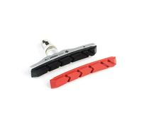 Clarks Mountain Rim Brake Pads - Pair of 72mm Alloy Carrier Brake Pads with Replacement Inserts Compatible with Mountain Bikes Ideal for All Weathers