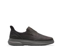 Clarks Men's Mullan Step Dark Brown Leather Slip Ons | Size: 11-Wide Fit Clarks Brown 11-Wide Fit