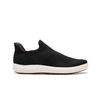 Clarks Nalle Step Black Knit Slip Ons Black 4-Standard Fit