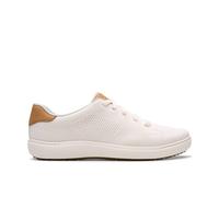 Clarks Nalle Walk White Knit Trainers White