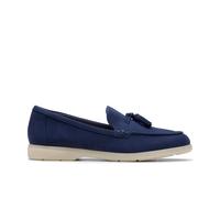 Clarks Women's Narini Edge Loafer, Navy Suede, 7 UK