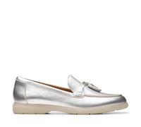 Clarks Shoes Narini Edge Loafers Silver EU 38 Woman