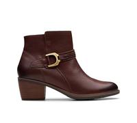 Clarks Neva Buckle Leather Boots In Size 7