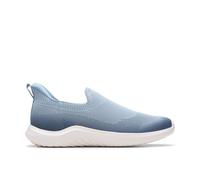 Clarks Nova Aster Blue Grey Slip Ons Blue