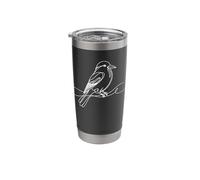 Clarks Nutcracker Line Art Birdwatcher Stainless Steel Insulated Tumbler