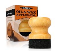 CLARK'S Oil & Wax Round Applicator (New V2 Design!) - USA Maple Construction - Chopping Boards - Chopping Blocks - Wood Utensils