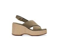 Clarks Olive Nubuck Manon Wish Sandals Olive