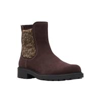 Clarks Opal Sky 26167848 Womens Brown Suede Slip On Chelsea Boots