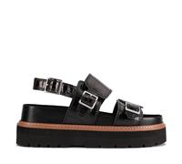 Clarks Women's Orianna Glide Cros-Effect Leather Sandals - UK 6