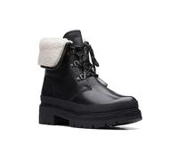 Clarks Orianna Turn Black Lined Lea Boots Black