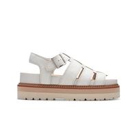 Clarks Orianna Twist Leather Sandals In Off White Size 6