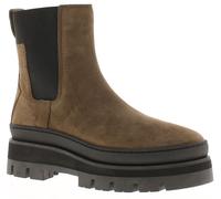Clarks Orianna Womens Dark Green Leather Ankle Boots, Size: 4.5