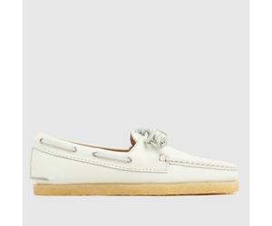 Clarks Originals Godney Boat Flats in White UK 3 (EU 35½)