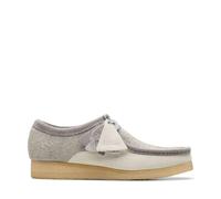 Clarks Originals Mens Wallabee Suede Boat Shoes - Light Grey - Light Grey - 7 UK