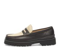 Clarks Originals Men's Yukoner Penny Loafer Brown Combi Lea UK 8