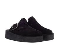 Clarks Originals Original Trek Wedge WoMens Black Suede Mules - Size UK 6