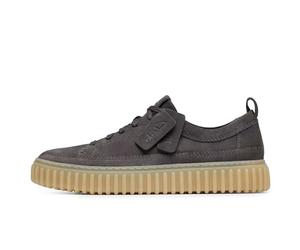 Clarks Originals Unisex Torhill Lace Shoe, Dark Grey Nubuck, 39.5 EU