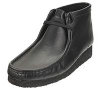 Clarks Originals Wallabee Boot Smooth Leather Men's Ankle Boots - Black - Size:UK 9