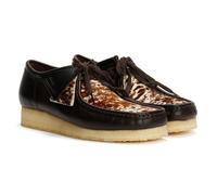 Clarks Originals Wallabee Cow Print Leather Men's Brown Shoes - UK 10 / EU 44.5 / US 11