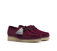 Clarks Originals Wallabee Harris Tweed WoMens Purple Shoes Textile - Size UK 4