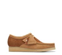 Clarks Originals Wallabee Mens Tan Leather Shoes - Beige Suede - Size UK 10