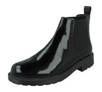 Clarks Orinoco 2 Lane Black patent Womens Chelsea Boots 6362-24D in a Plain Leather in Size 5.5