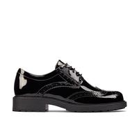 Clarks Orinoco 2 Limit Leather Shoes in Black Patent Wide Fit Size 6.5