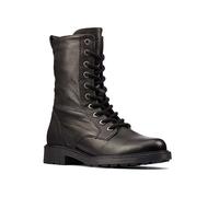 Clarks Orinoco 2 Style Wide Fit Black Leather Boots Black