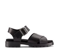 Clarks Women's Orinoco Cross Sandal, Black Leather, 8 UK