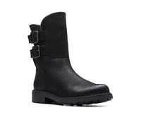 Clarks Orinoco2 Buckle Black Lined Lea Boots Black