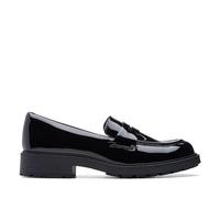 Clarks Orinoco2 Penny Womens Black Pat, 5.5