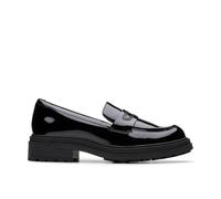 Clarks Orinoco3 Edge Black Patent Loafers,slip Ons Black 3-Wide Fit
