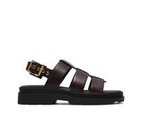 Clarks Orinoco3 Strap Womens Dark Brown Lea, 6.5