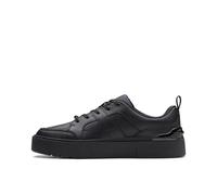 Clarks Boys Oslo Flare Y Oxford Flat, Black Leather, 6 UK