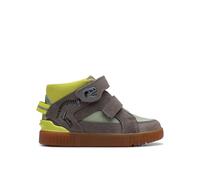 Clarks Oslo Play Toddler Leather Boots in Grey/Green Size 5.5