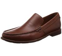 Clarks Pace Barnes Leather Shoes in Dark Tan Standard Fit Size 8½