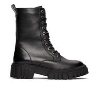 Clarks Page Lace Boot Leather Boots In Black Size 6.5