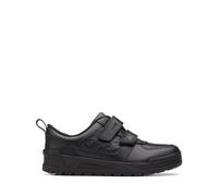 Clarks Palmer Steggy Boys School Shoes 9.5 Black