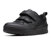 Clarks Palmer Steggy Kid Leather Shoes in Black Wide Fit Size 12.5
