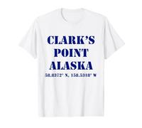 Clark's Point Alaska Coordinates Souvenir Value Graphic T-Shirt