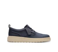 Clarks Polden Lace Navy Leather Laces In Blue Blue