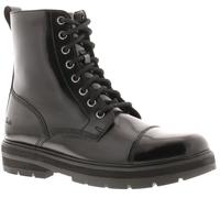 Clarks Prague Cap Y Girls Black Leather Boots, Size: 5