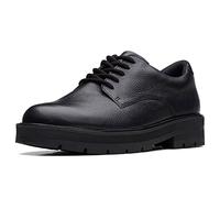 Clarks Prague Lace Y Girls Senior School Shoes 3 Black