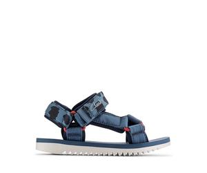 Clarks Premium Boys Peak Web K Flat Sandal, Blue Print, 9 UK